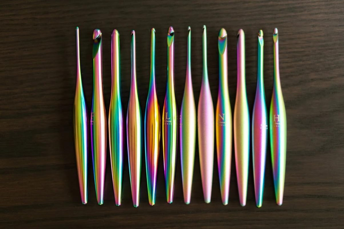 Furls Crochet Hook, Limited Edition Matte Aura Streamline Metal