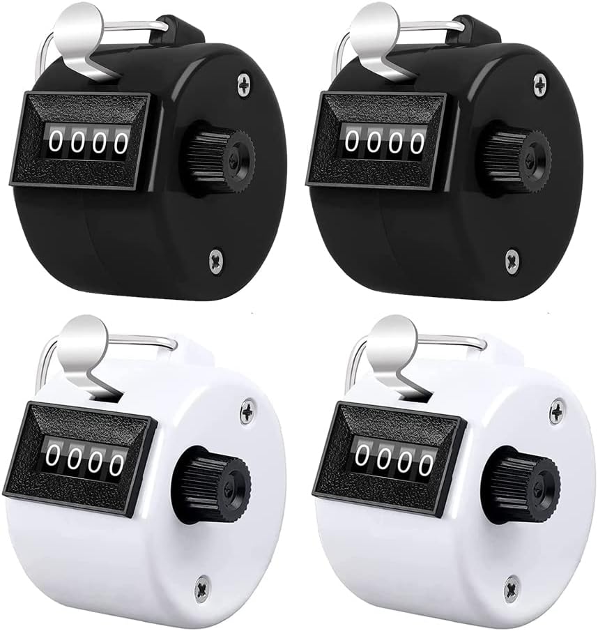 Counter Clicker 4-Digit Number Count, Handheld Mechanical Counters
