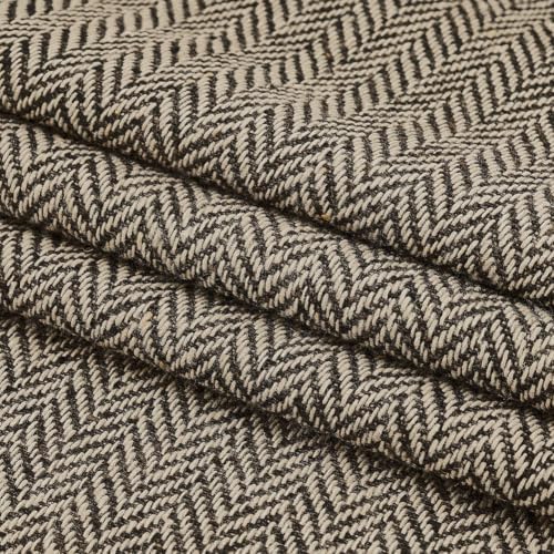 AHANDMAKER Tweed Fabric by the Yard, Fibre Fabric for Craft Decorative