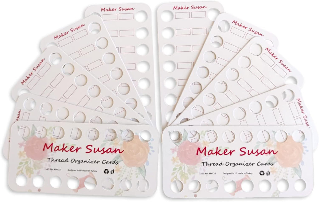 10 Pack Embroidery Thread Organizer Cards, Embroidery Floss Organizer