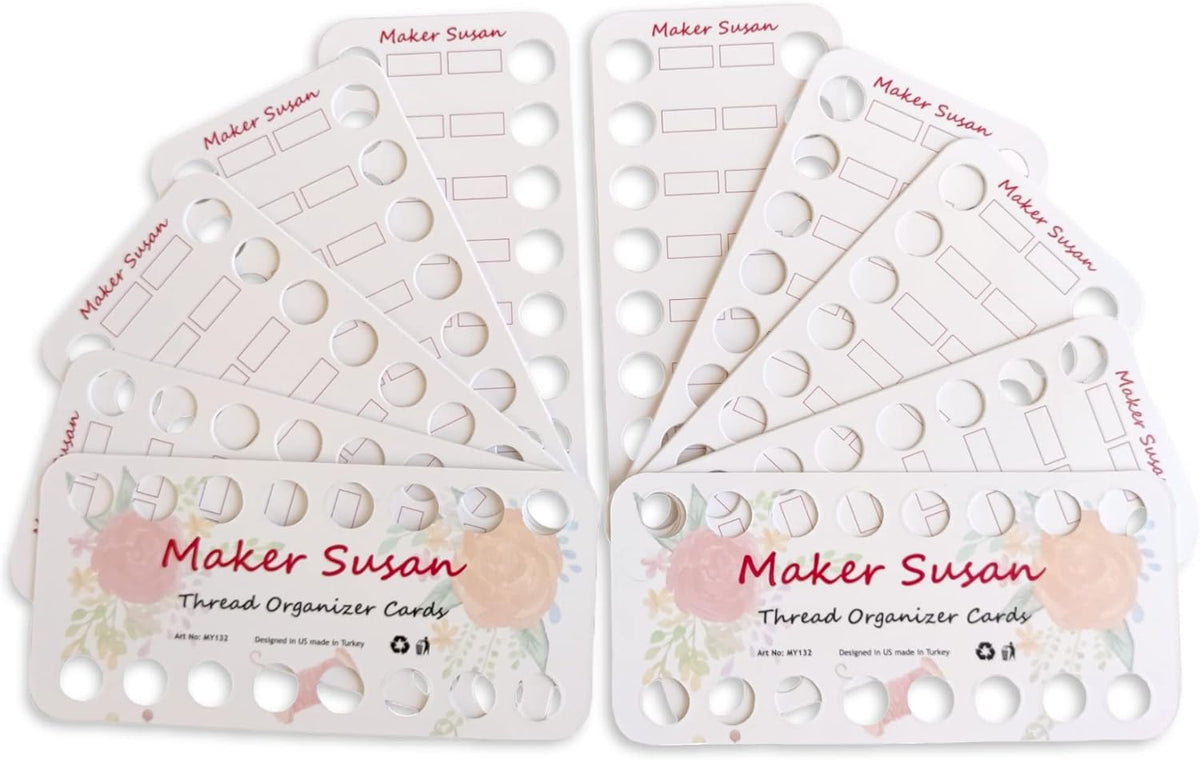 10 Pack Embroidery Thread Organizer Cards, Embroidery Floss Organizer