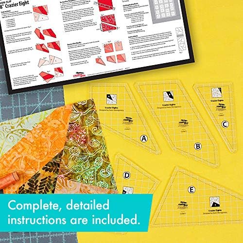 Creative Grids Crazier Eights Template and Quilt Ruler – CGRMT7 – Made