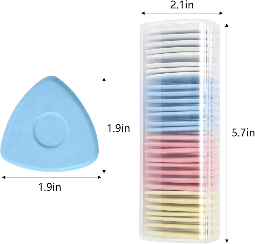 30Pcs Triangle Tailors Chalk, Sewing Fabric Marking Chalk for Quilting