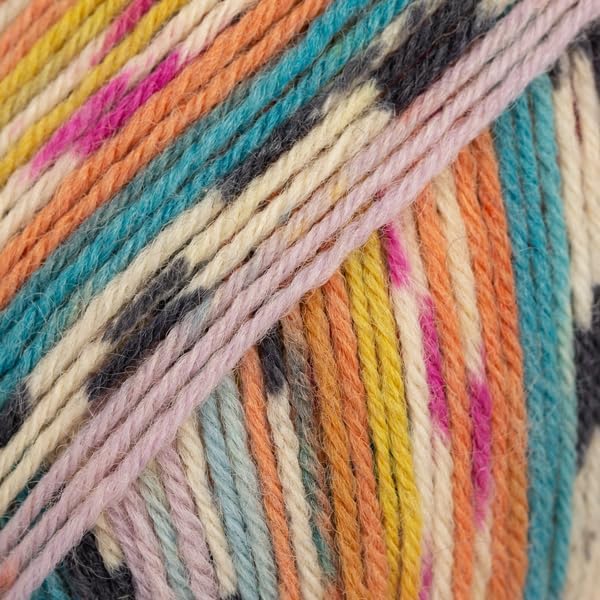 Superwash Sock Wool Blend Multicolored Yarn Drops Fabel, 1 or