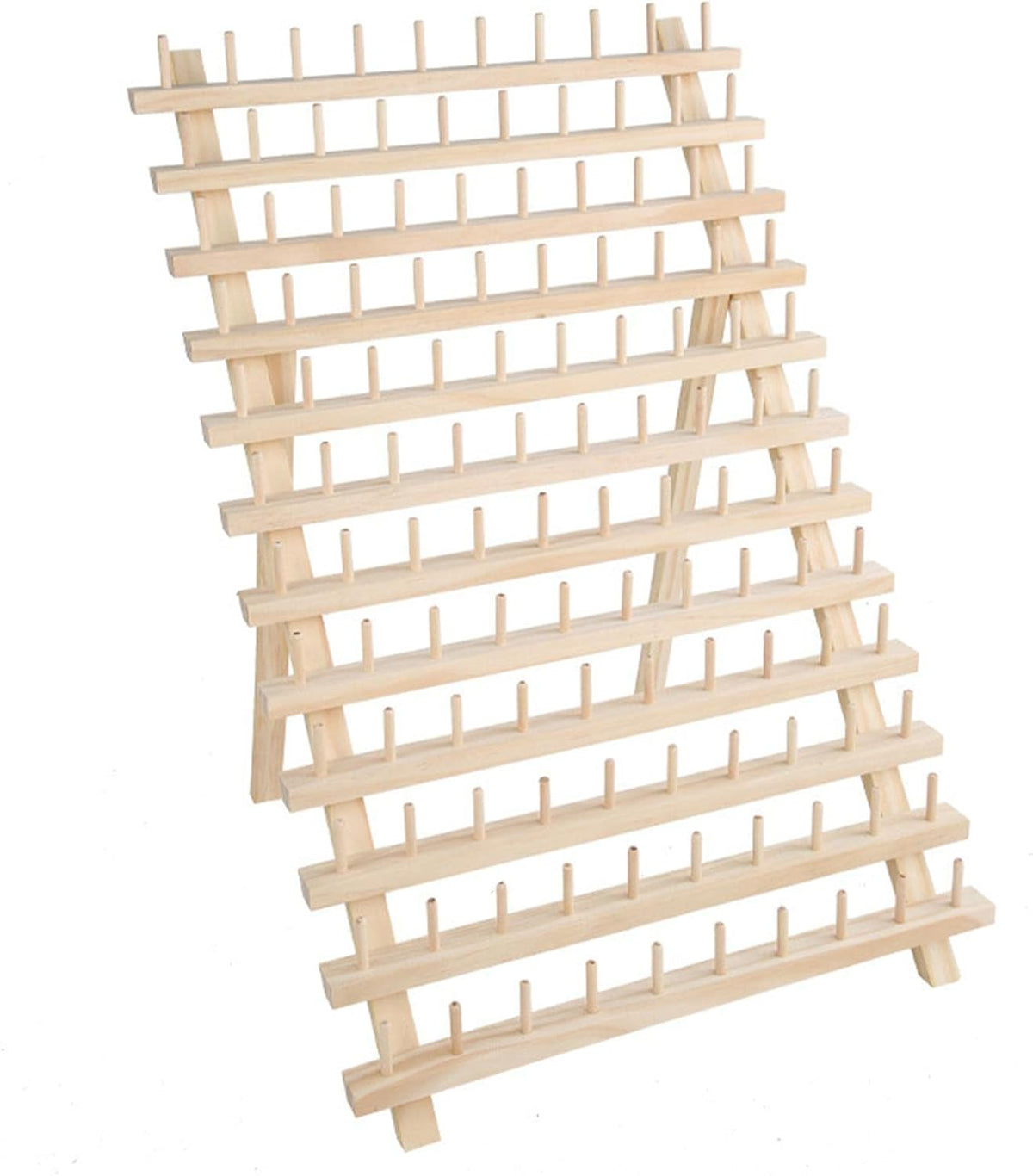 Wooden Thread Storage Rack for 80 Spools - Ideal for Sewing and