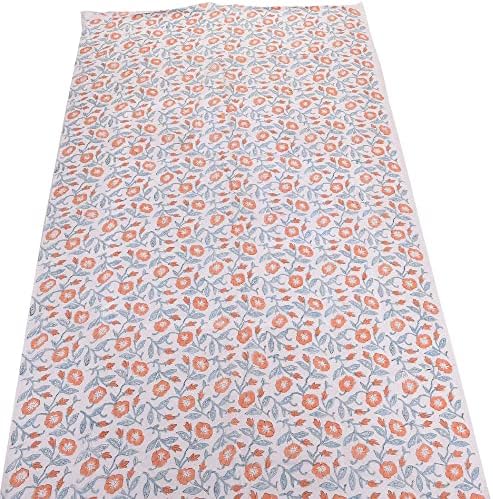 Trade Star Floral Print 3 Yard Fabric 100% Cotton for DIY Crafting