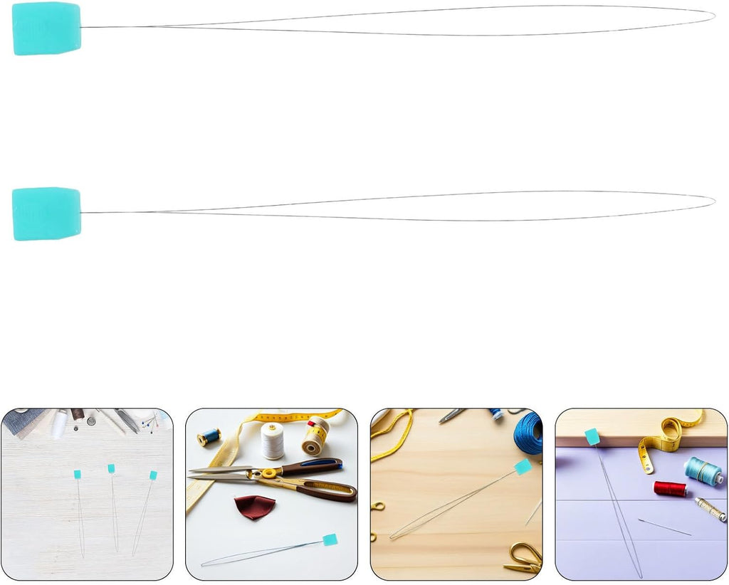 15pcs Long Punch Needle Threader Wire Hook Tool for DIY Sewing Crafts
