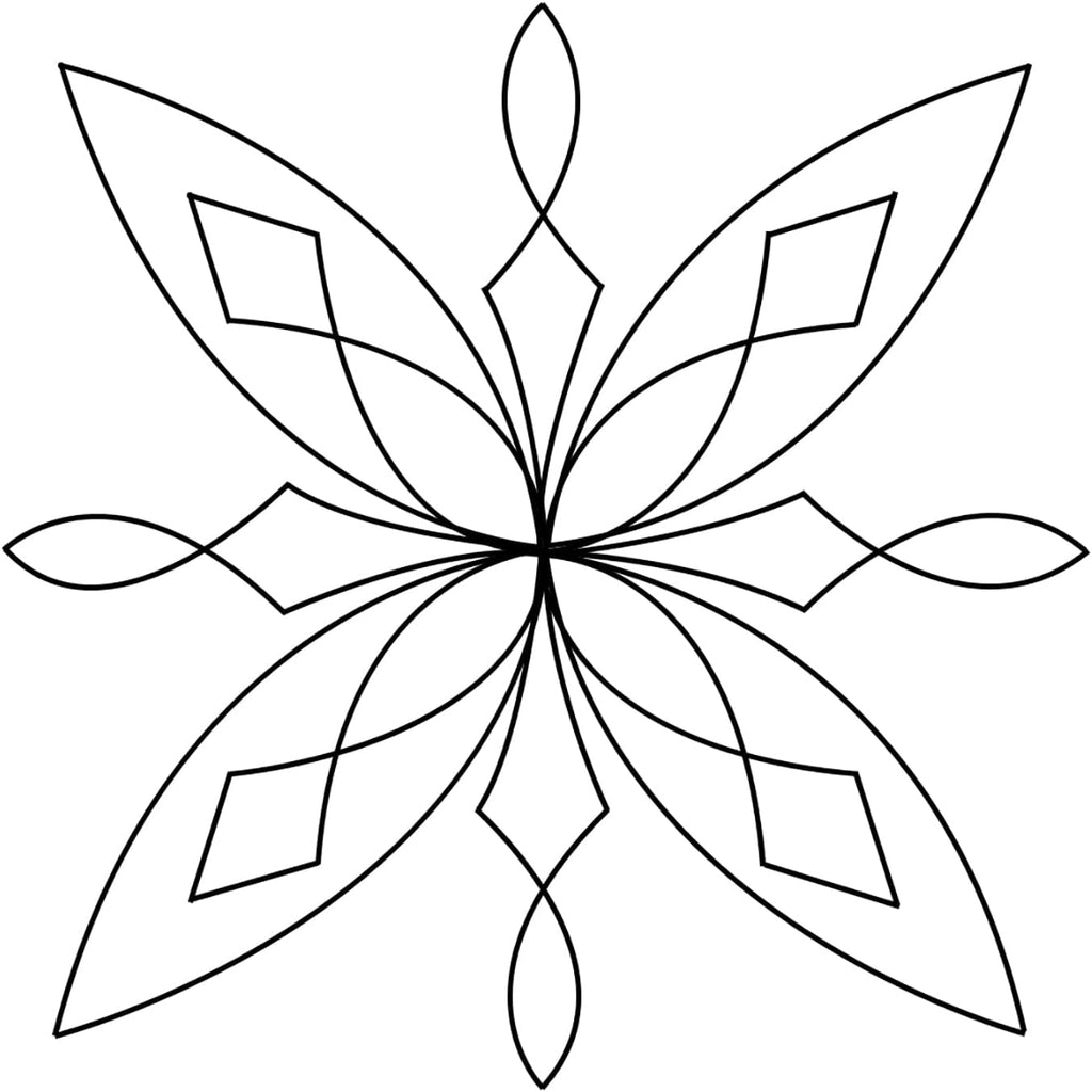 Quilting Stencils for Machine and Hand Quilting - 1 Crystal Butterfly