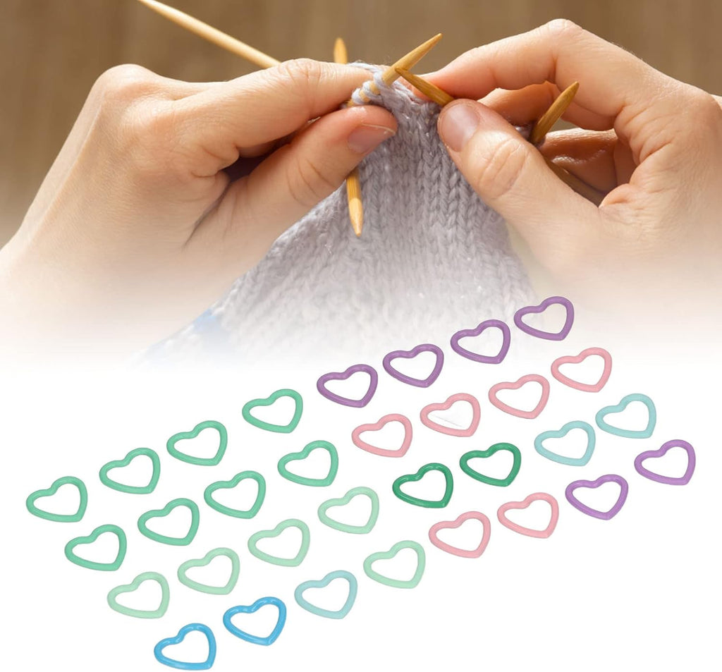Zerodis 40 Pieces Locking Stitch Markers, Colorful Knitting Crochet