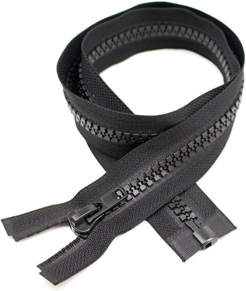 YaHoGa 2PCS 30 Inch #10 Heavy Duty Separating Jacket Zippers for