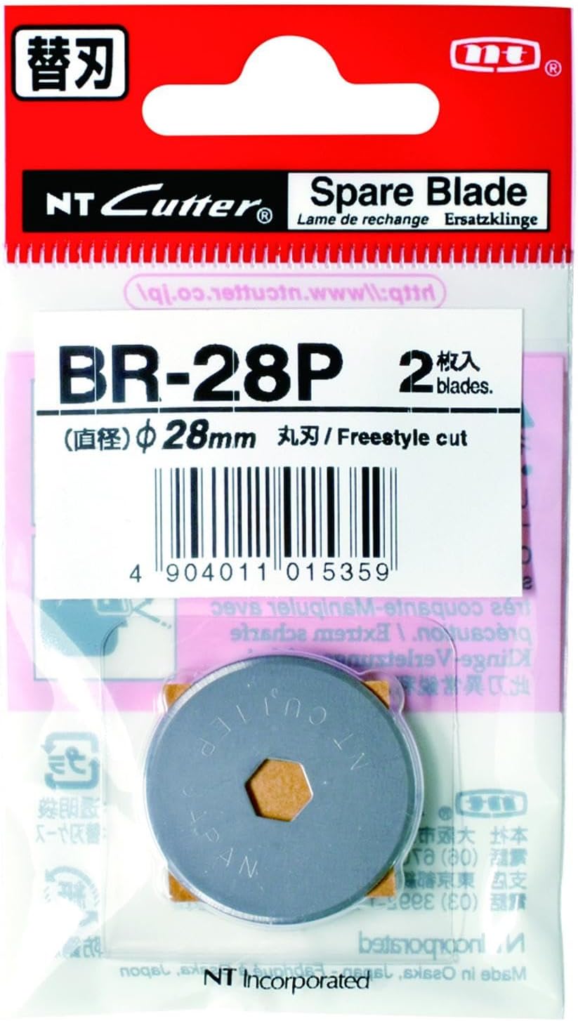 NT Cutter 28mm Rotary Blades for Rotary Cutter and Large Fabric Circle