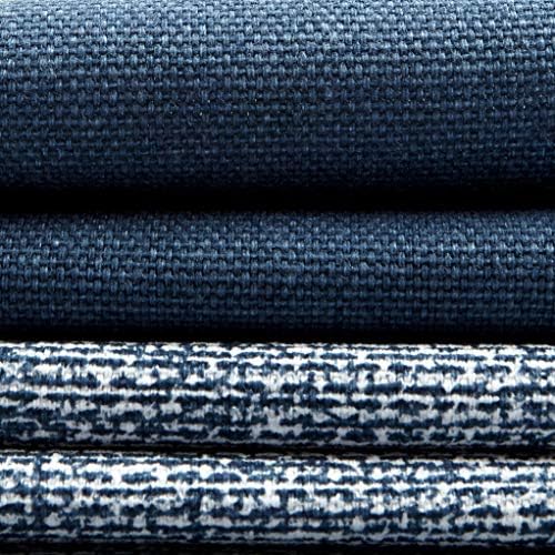 Premier Prints Anderson Check Slub Premier Navy, Fabric by the Yard