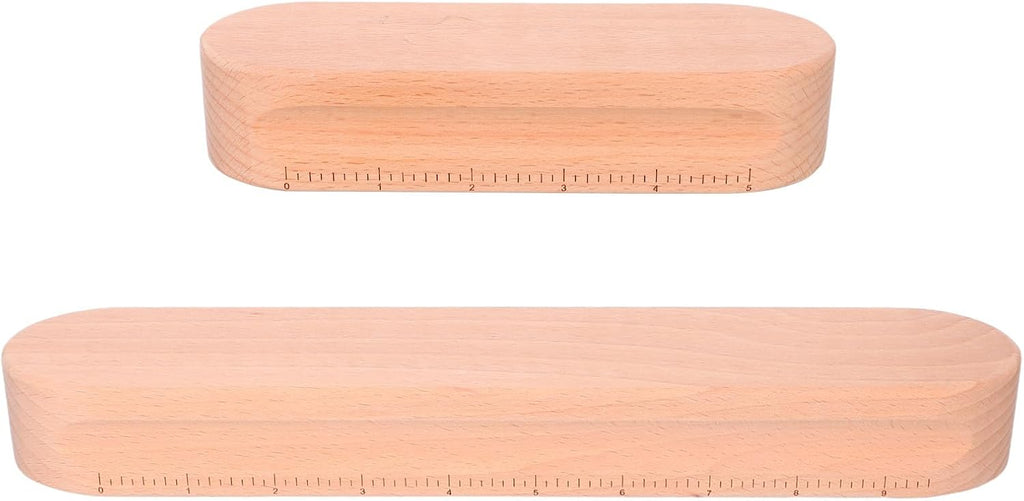 2Pcs Wooden Seam Pressing Clappers for Quilting, Khaki