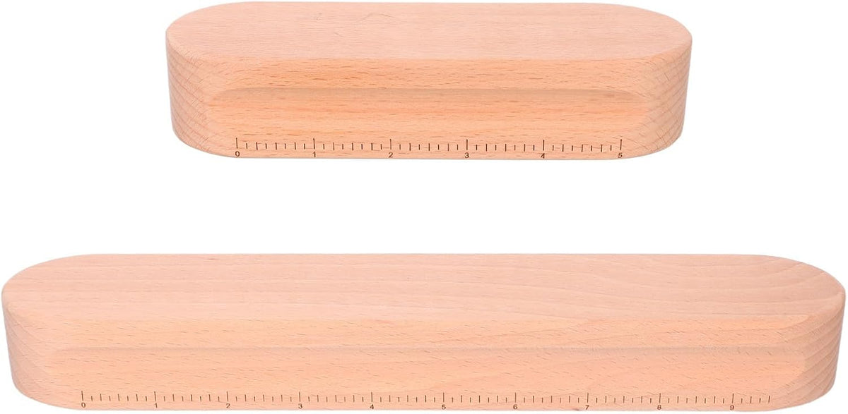 2Pcs Wooden Seam Pressing Clappers for Quilting, Khaki