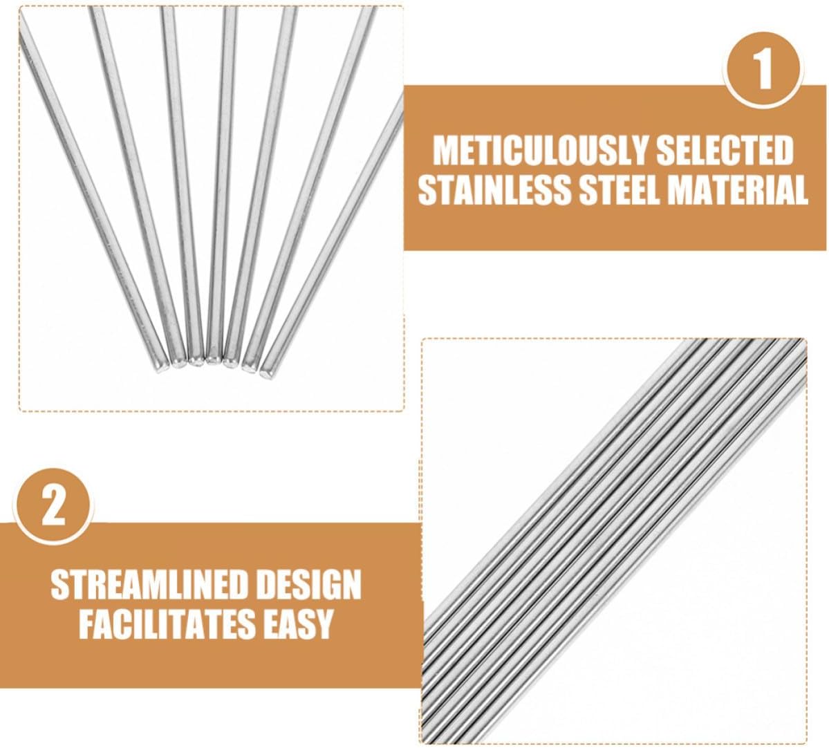 8pcs Stainless Steel Blocking Pins, Knitters and Fiber Crafters