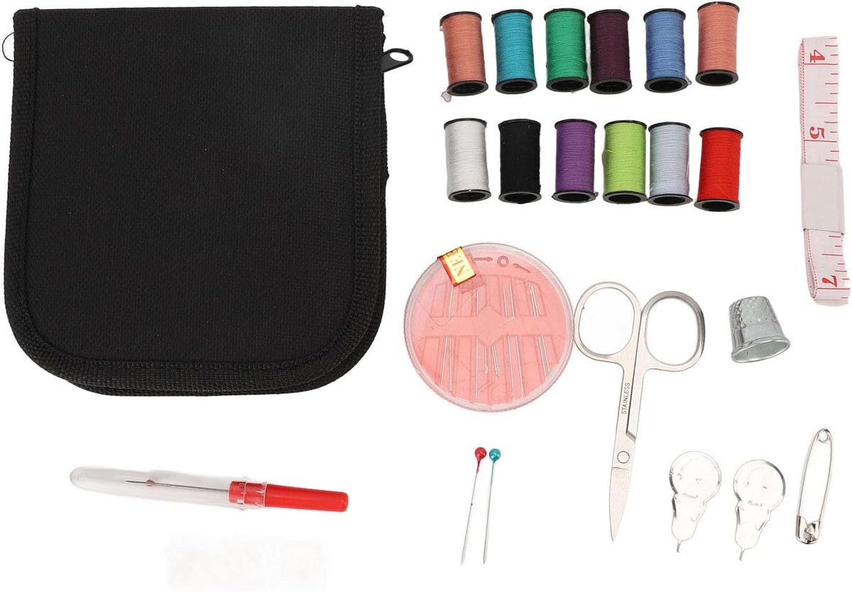 Eacam Portable Sewing Kit with Needles Thread Scissors for Travel Home