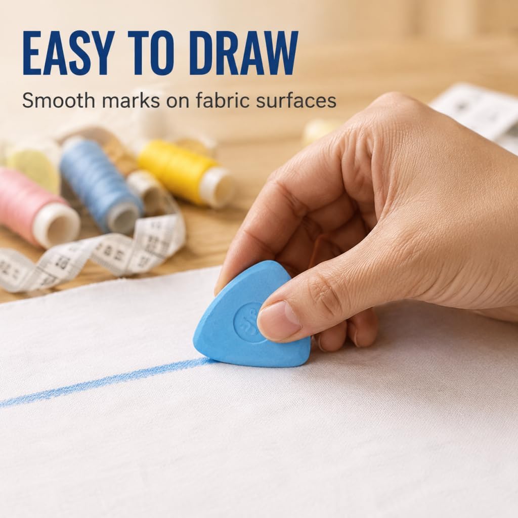 Crzxfypa Triangle Tailors Chalk, Professional Sewing Fabric Chalk &