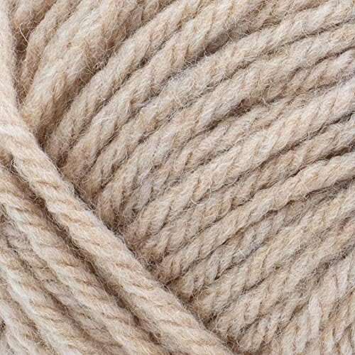 Lion Brand Yarn, Hue + Me Chunky Crochet Yarn, Desert, Off White