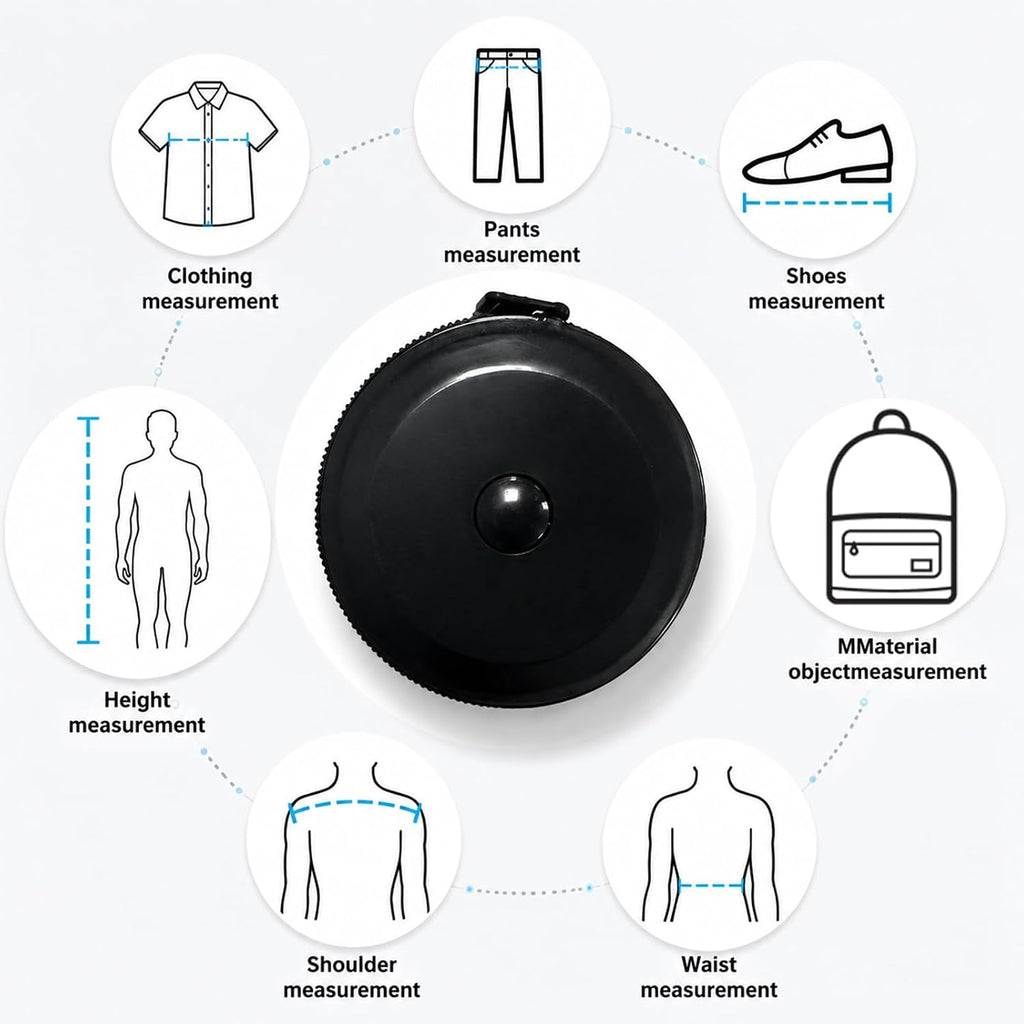 GDMINLO 2 Pack Tape Measure Retractable Measuring for Body Fabric