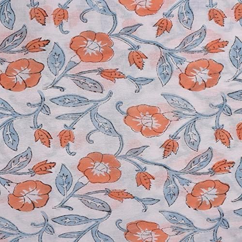 Trade Star Floral Print 3 Yard Fabric 100% Cotton for DIY Crafting