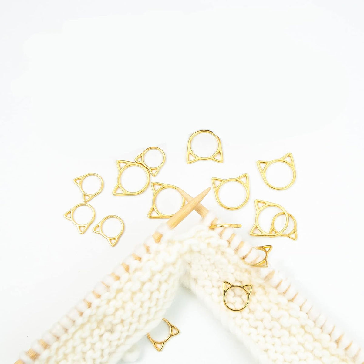 Hilsayum 30Pcs Cat Stitch Markers for Crocheting,Crochet Stitch