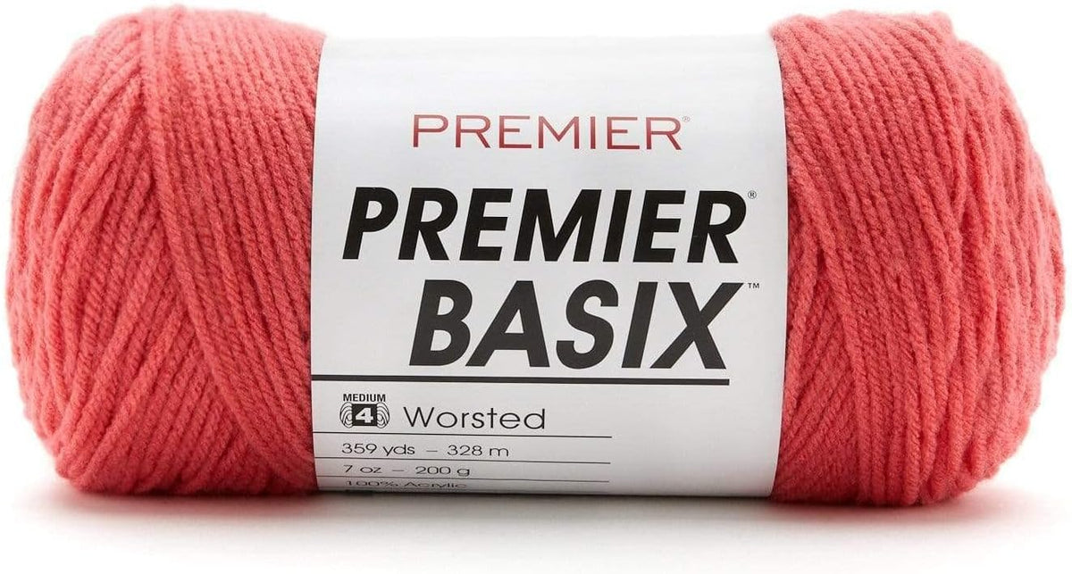 Premier Yarns Basix, Salmon, Medium Weight, 7 oz, 359 Yards