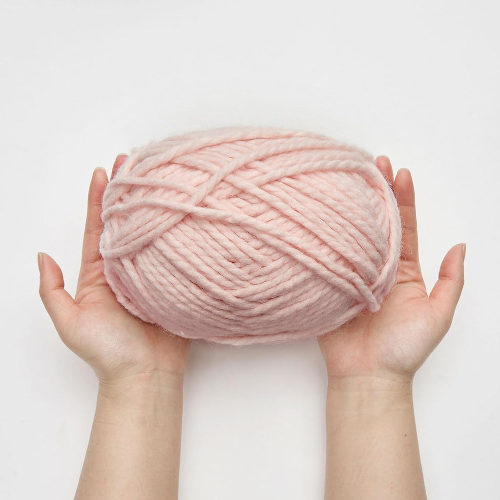 NICEEC 3 Skeins Bulky Acrylic Yarn 360 yds/16oz - Light Pink