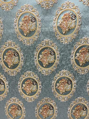Luxurious Woven Jacquard Victorian Mirror Floral Design Heavy