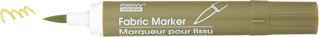 Uchida 722-C-27 Marvy Fabric Brush Point Marker, Olive Brown