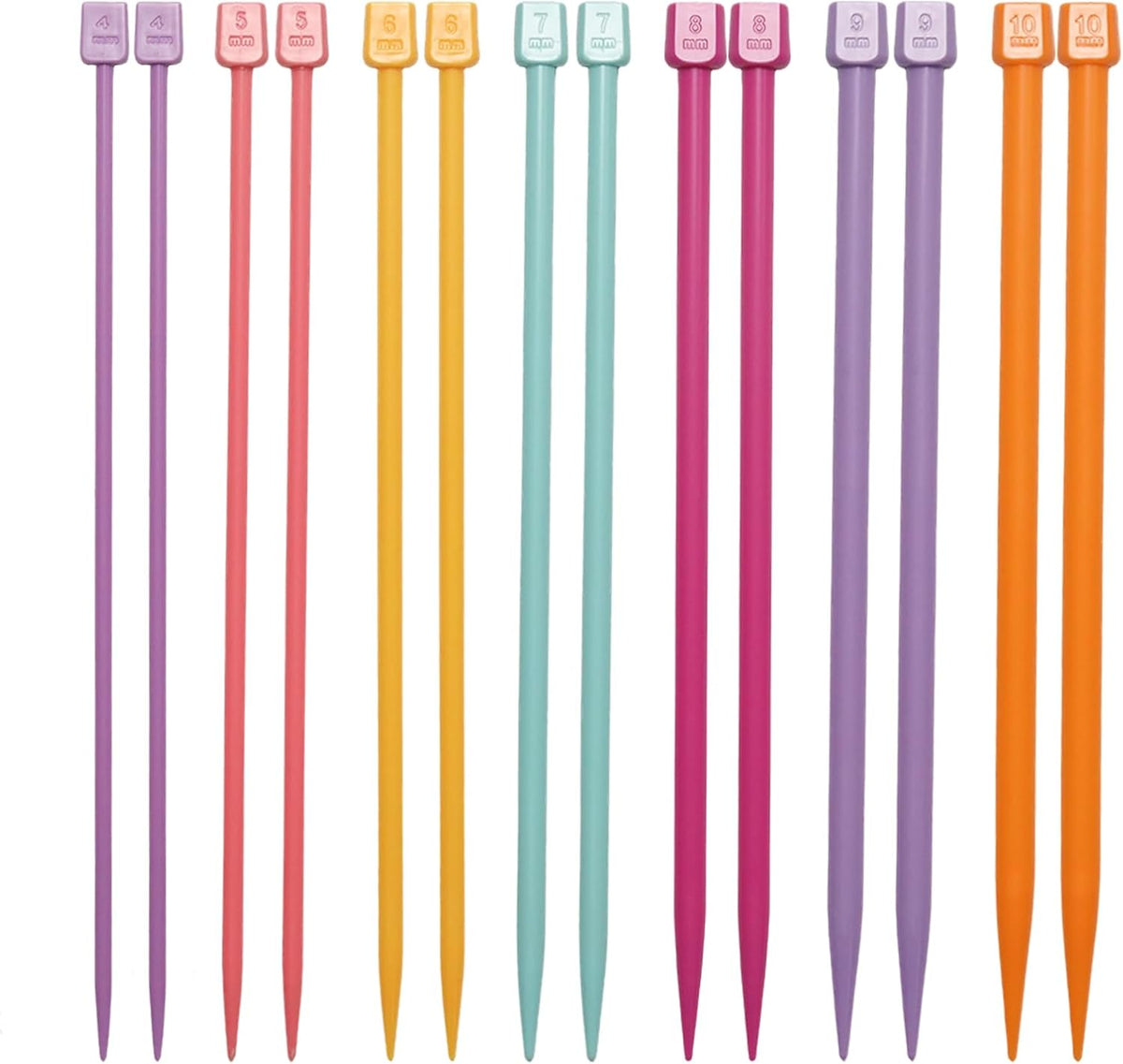 Yinluluna 14 PCS Knitting Needles, 4 mm-10 mm