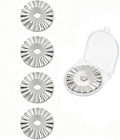 XIHIRCD 5pcs Rotary Cutter Blades, Wave Rotary Cutter for Fabric