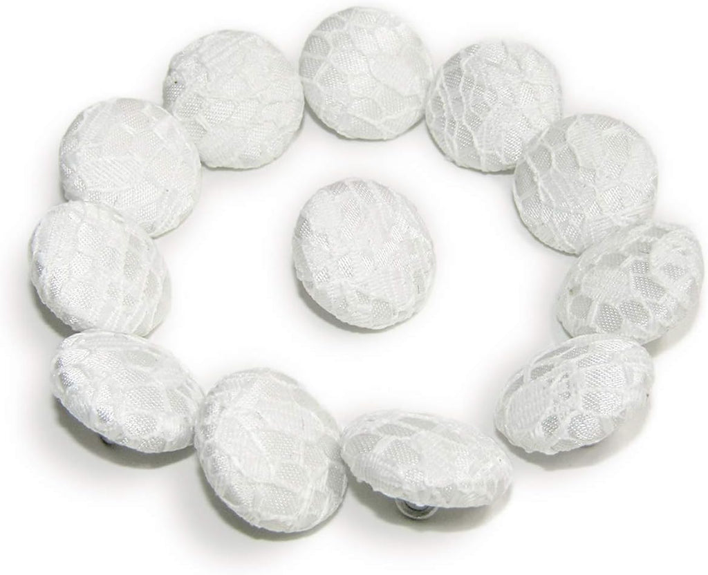 ButtonMode Lace Bridal Bustle Buttons for Wedding Dress, Fabric