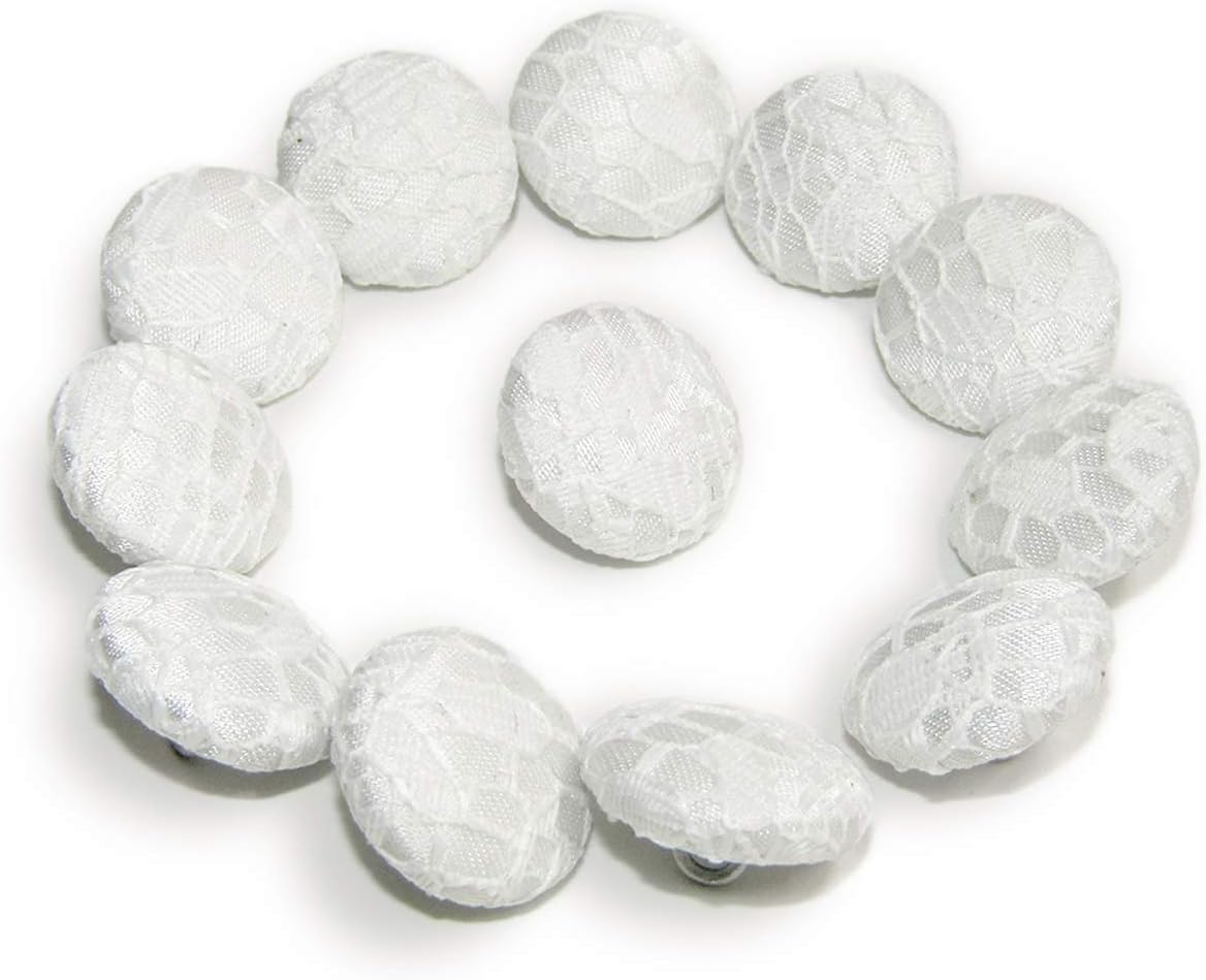 ButtonMode Lace Bridal Bustle Buttons for Wedding Dress, Fabric