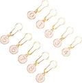 Golden Metal Knit Stitch Markers 10pcs Round Set for Winter