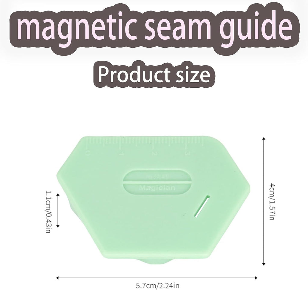 Anytin 3PCS Magnetic Seam Guide for Sewing Machine,Polygonal