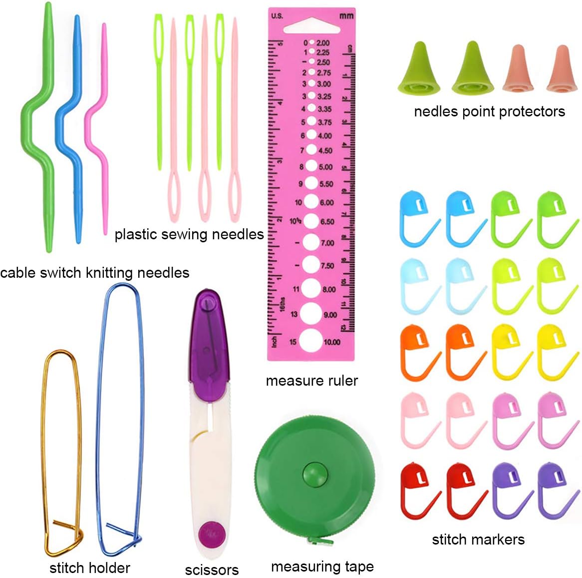 KOKNIT Crochet Hooks Set with Storage Case - 9 Soft Grip Ergonomic