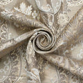 Floral Bouquet Damask Extra Wide Metallic 110" Heavyweight Upholstery