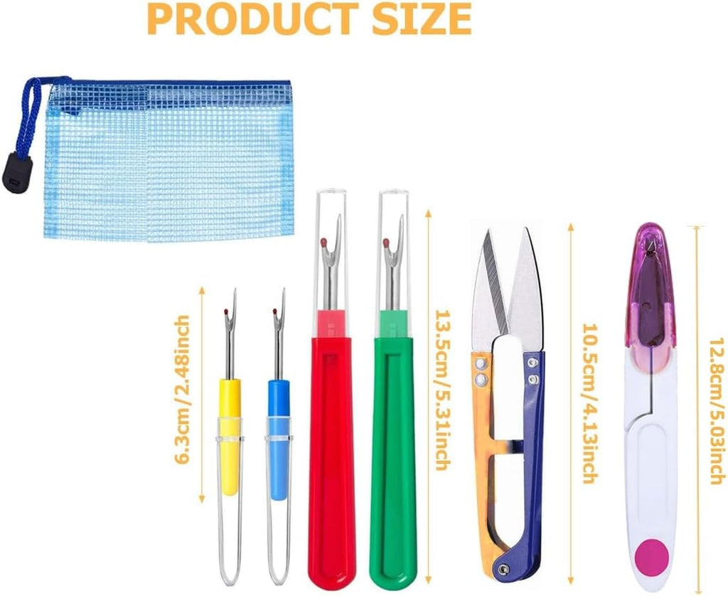 6 Pcs Seam Ripper Set, Big and Small Sewing Stitch, Stitching Thread