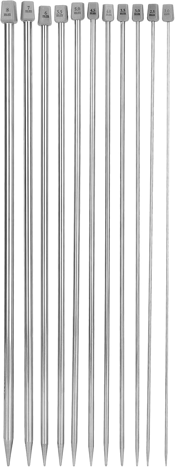 Knitting Needles Set with Rod Needle, Marker Buckle, Measuring Tape