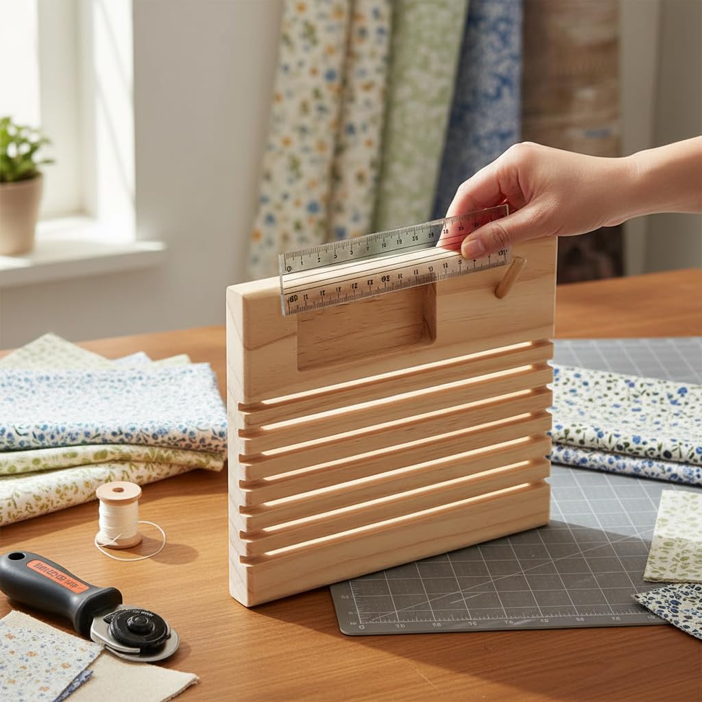 Quilting Ruler Holder Wood Modern Minimalist Sewing Organizer for