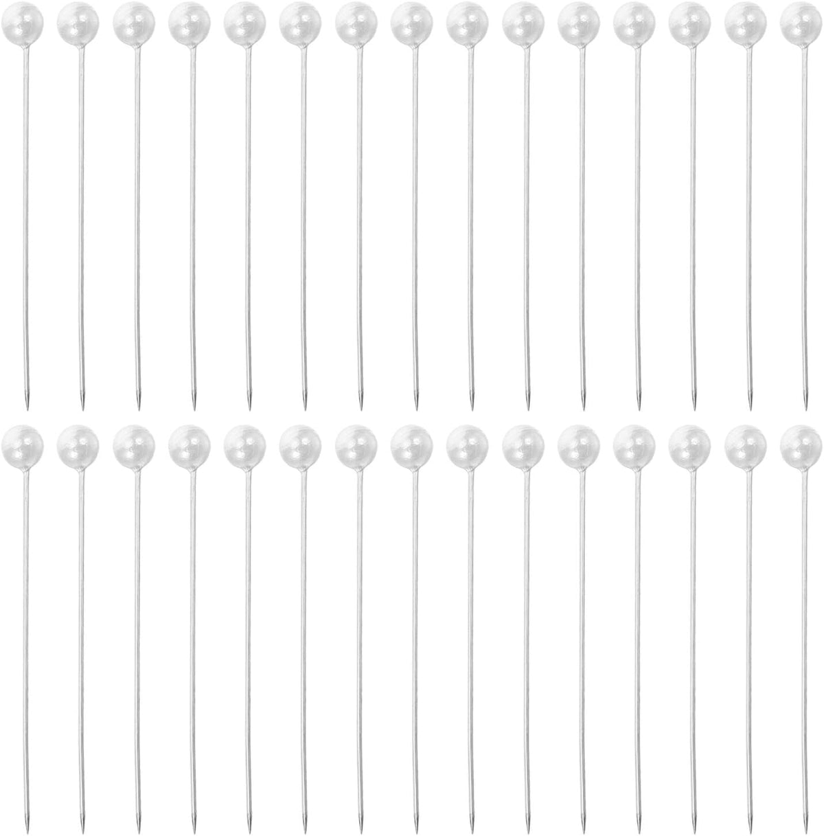 Sewing Pins for Fabric with White Pearl Heads, 20 Boxes