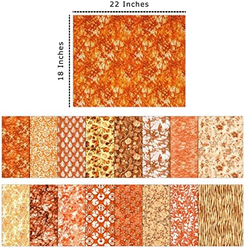 Soimoi 16 Pc Fat Quarter Bundle, Batik Print 18"x 22" DIY Patchwork
