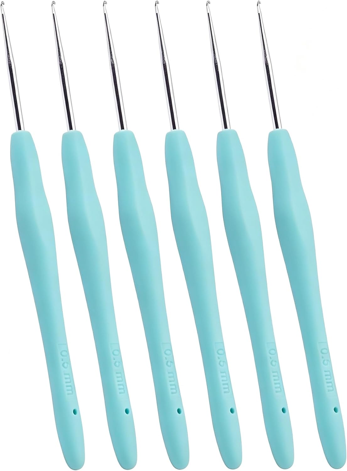 6Pcs Small Size Crochet Hooks,0.5Mm Micro Needles | Steel Lace