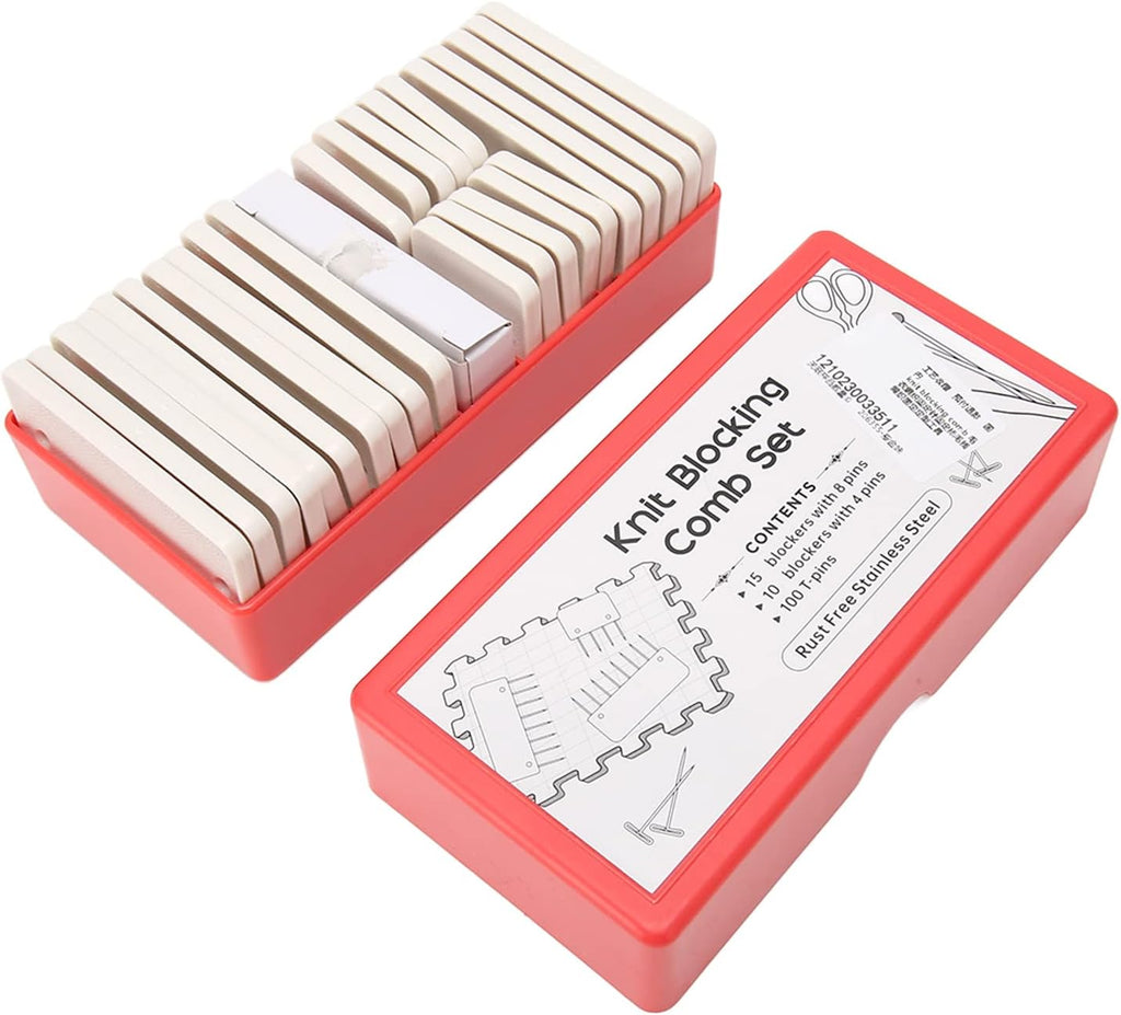 Knit Blocking Pins Kit, Knit Blocking Comb Set Knitting Block Tool for