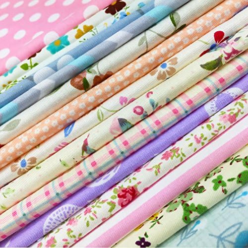 flic-flac Quilting Fabric Squares 100% Cotton Precut Quilt Sewing