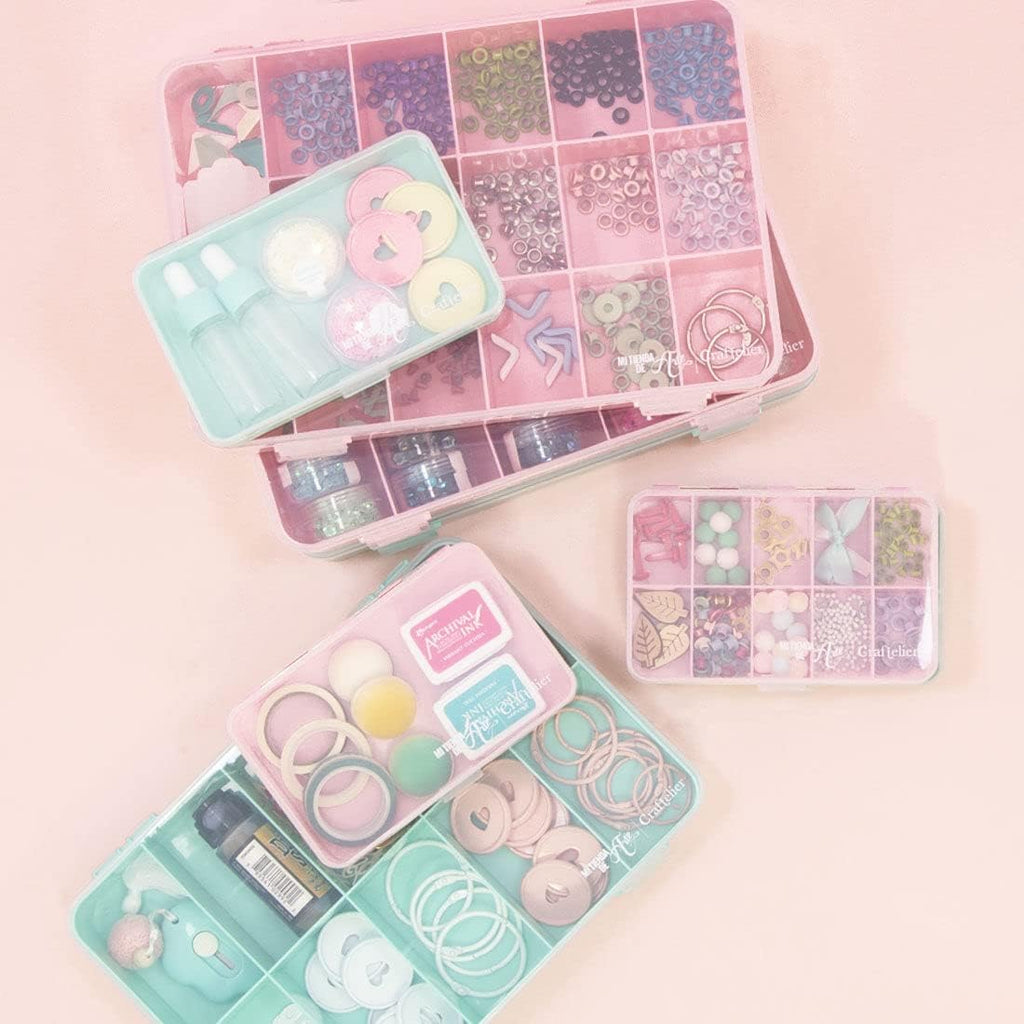 Craftelier - Organizing Box with 10 Compartments for Scrapbooking and