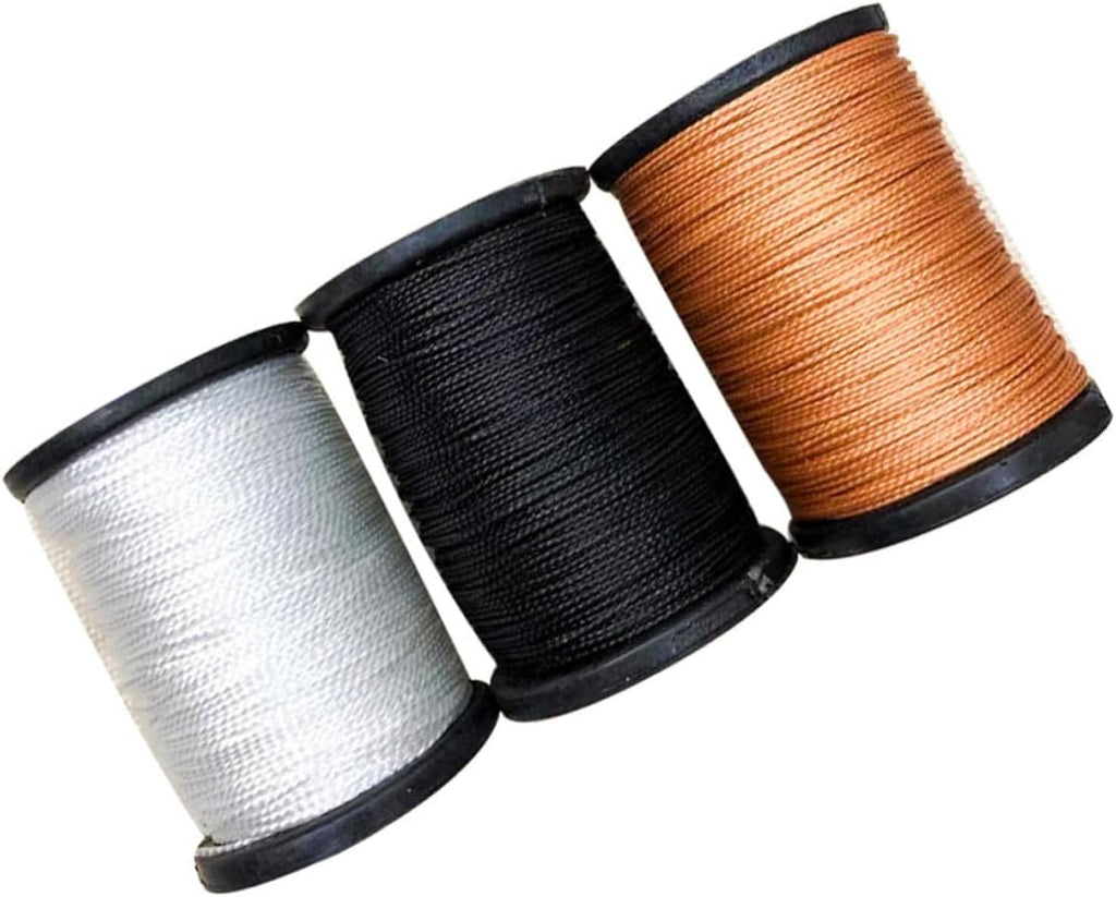 3 Rolls Waxed Sewing Thread Bookbinding Cord, 3 Colors