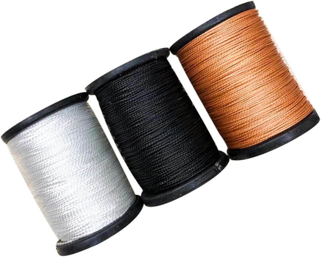 3 Rolls Waxed Sewing Thread Bookbinding Cord, 3 Colors