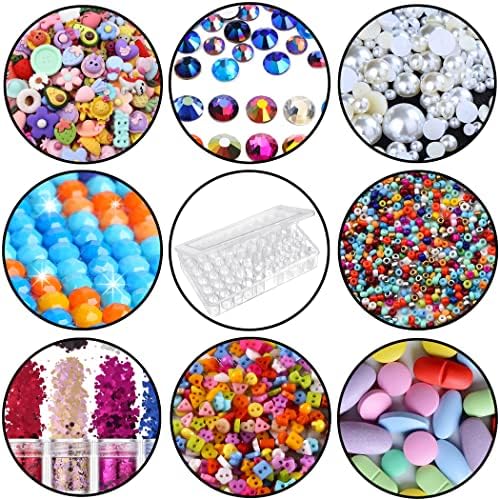 1pack 60 Grids Bead Organizer and Storage Diamond Painting Containers