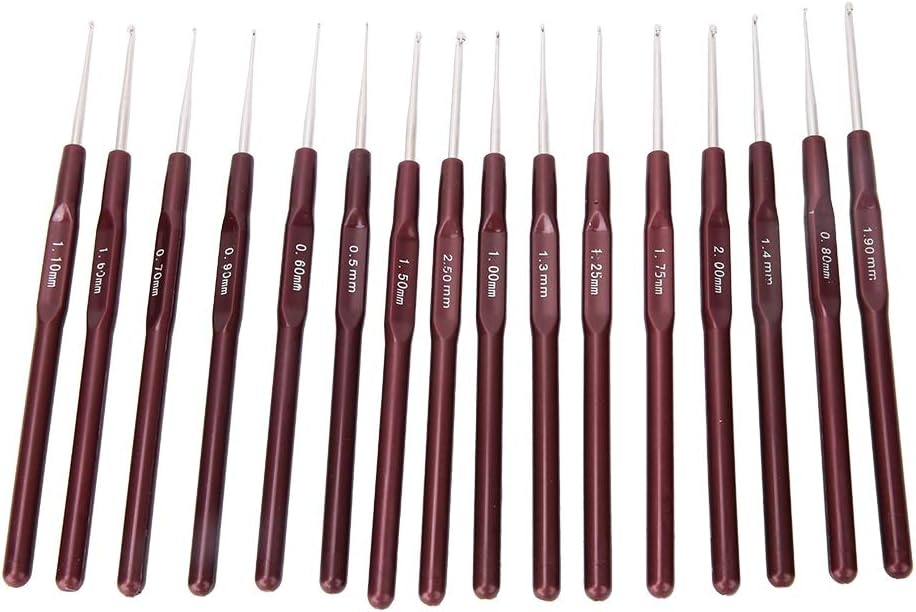 Crochet Hook Set,Stainless Steel Crochet Needle,Small Extra Fine Lace